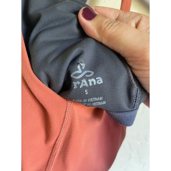 Prana Momento Yoga Size Small Orange Racerback Tank Top Gym Athletic Athleisure - Picture 7 of 7